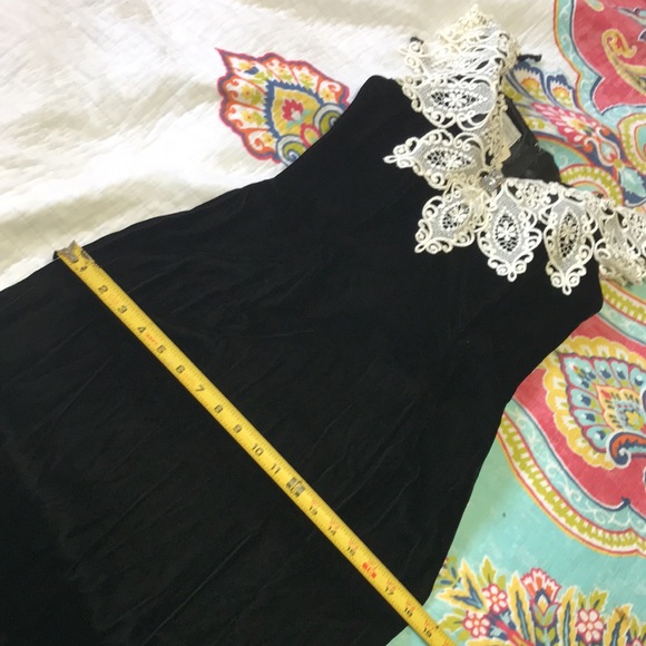 Vintage Jessica McClintock off shoulder velvet gown - Picture 16 of 16